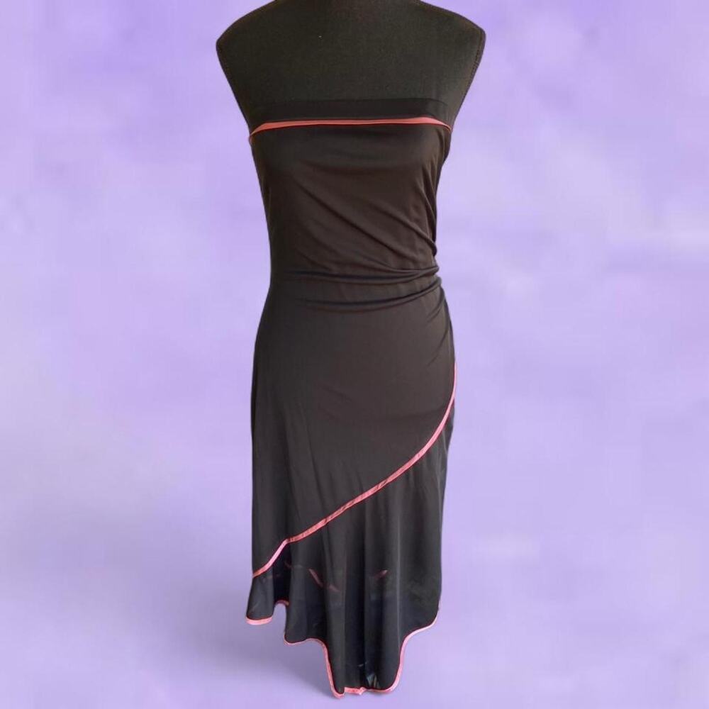 Y2k strapless midi dress